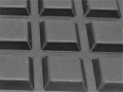 1/2” Square Small Rubber Feet  3M Adhesive Backing  1/8 Tall  Black  40 Pieces • $15.75