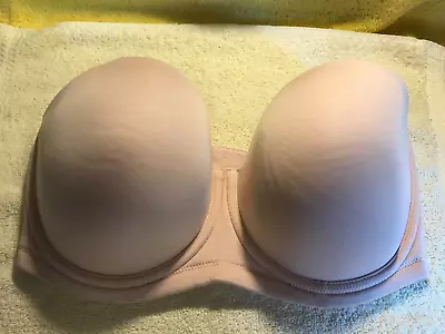 EXC Wacoal 854119 Underwire Lined Multi Way Strapless Bra Sz 34H Beige FR/SHP • $23