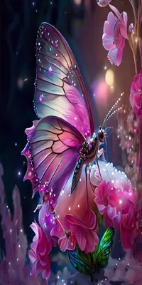 Large 5D Diamond Painting Butterfly Cross Stitch Hand Embroidery Decor 45x85cm • $54.98