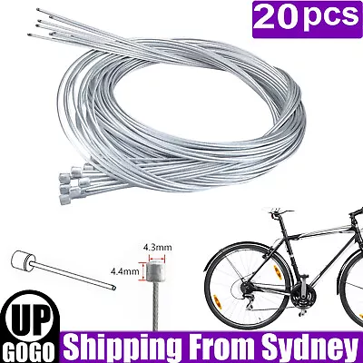 20Pcs 1.2/2M Road Bike MTB Gear Bicycle Gear Line Shifter Cable Core Inner Wire • $12.99