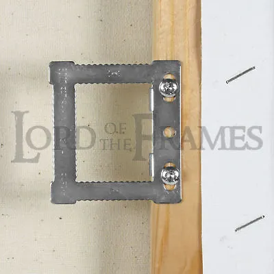 CWH1 Zinc Hangers Stretched Canvas Hollow Back Picture Frames + Optional Screws • £2.92