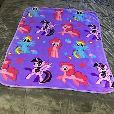 My Little Pony Throw Blanket 47x38  Twilight Dance Purple Northwest 1097584 Rare • $25.90