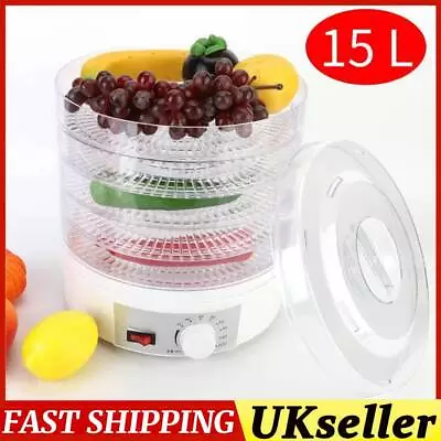 Food Dehydrator 5 Tray Shelf Dryer Machine Fruit Preserver Beef Jerky 350W UK • £19.99