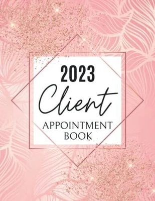 £7.65 • Buy 2023 Client Appointment Book Dated Daily Planner & Scheduler Diary For Beauty...