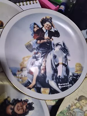 4 Rare Norman Rockwell Plates Limited Edition • $45