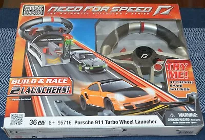 New Mega Bloks Need For Speed Porsche Turbo 911 Wheel Launcher 95716 Sealed • $24