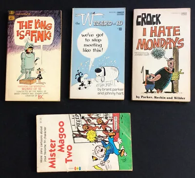Vintage Lot Of 4 Different Comic Pocket Books Wizard Of Id Mister Magoo • $9.99