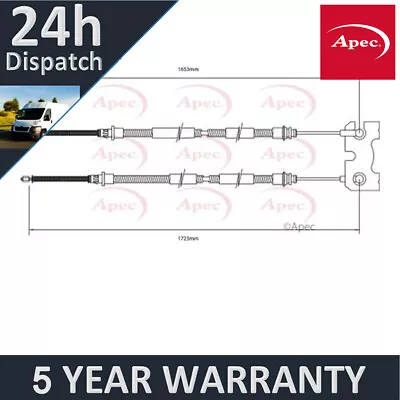 Fits Ford Escort 1.3 1.4 1.6 1.8 D TD Apec Rear Hand Brake Cable 95AB2A603AE • $45.72