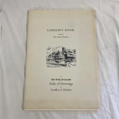 Londons River Series 2 The Rural Thames The Daily Telegraph Drawings Print RARE • £19.99
