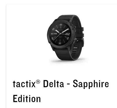 Garmin Tactix Delta GPS Watch - Sapphire Edition • $1299