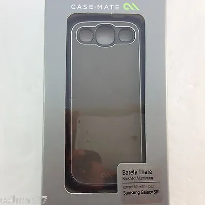 CaseMate Barely There Slim Cover Samsung S3 Brushed Aluminum • $5.99