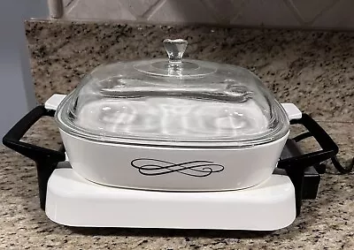 Corningware P-12-ES Electromatic Skillet W/10  Trefoil Dish & Lid. C.1960/61.  • $50