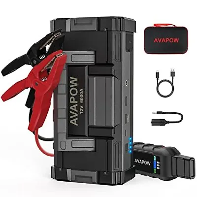 AVAPOW 6000A Car Battery Jump Starter(for All Gas Or Up To 12L Diesel) • $324.43