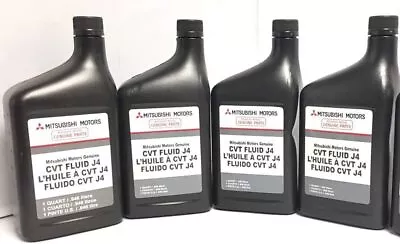 Genuine Mitsubishi J4 (J1) CVT Transmission Fluid - 4 Quarts - MZ320185 Lancer • $78.57