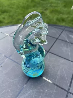Vintage Mdina Glass Seahorse Paper Weight 6  Tall. • £10