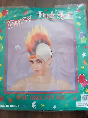 Punk Rocker Bald Spike Wig Hairpiece High Cosplay Bookweek Halloween Fancydress  • £6.99