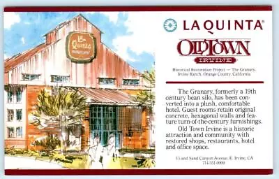 IRVINE California CA ~  The Granary  LA QUINTA OLD TOWN Restored 1980s Postcard • $6.78