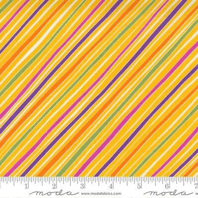 Moda Petal Power Stripes Yall Yellow  Me & My Sister  100% Quilt Cotton 45  BTY • $9.99