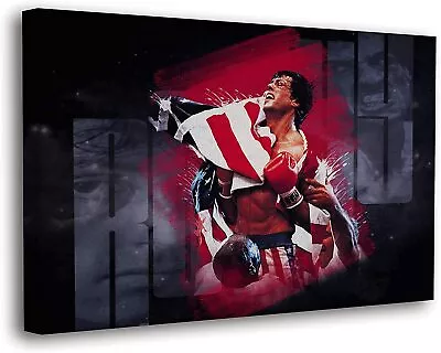 Rocky Balboa Poster Rocky Balboa Iv Motivational Movie Poster HD Canvas Prints • $14.90
