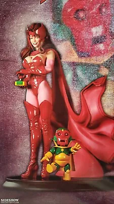 Sideshow Scarlet Witch Comiquette Wanda Vision Statue In Excellent Condition • $517.27