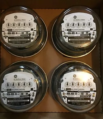 Ge Watthour Meter Kwh I-70s 240v Fm2s 200a 4 Lug 3w Zero Reset Lot Of 4 • $109.99