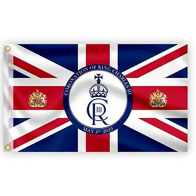 £6.98 • Buy Union Jack Flag 5X3' King Charles Coronation Celebration Garden Street Pub Decor