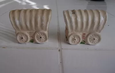 Covered Wagon - Salt And Pepper Shakers - Vintage • $3.50
