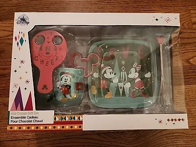 Disney Hot Cocoa Gift Set Mickey Minnie Mouse Mug Cookie Cutter Plate Whisk • $12.50