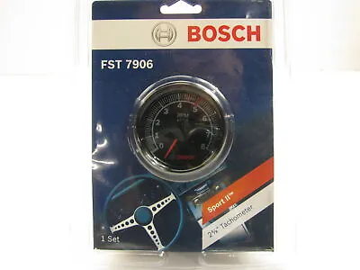 Bosch FST7906 Sport II 2-5/8  Tachometer BLACK RPM 0-8000 • $53.99