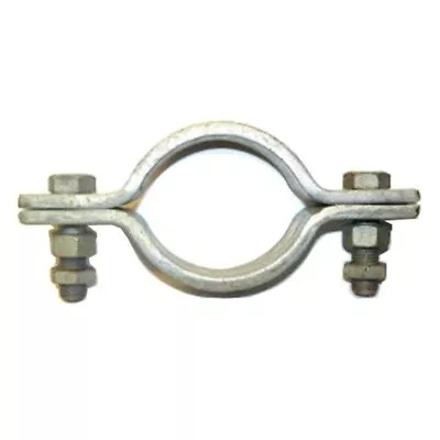 Heavy Duty 2 - Bolt Pipe Clip / Clamp - Galvanised Mild Steel - Various Sizes • £12.22