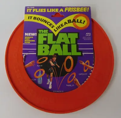 Vintage 1988 Getgey The Flat Ball Red Frisbee NEW RARE VHTF • $75.86