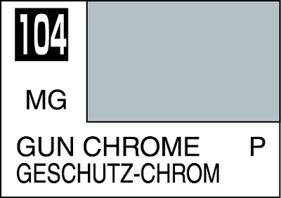 Mr. Hobby Mr. Colour - 104 - Gun Chrome 10ml Acrylic Model Paint • £1.99