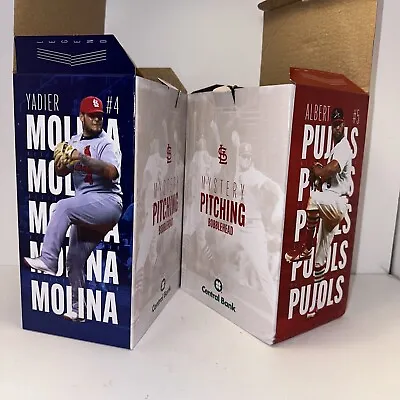 ST. Louis Cardinals BOTH Pujols & Molina Mystery Pitching Bobbleheads 4-1-23 SGA • $119.99