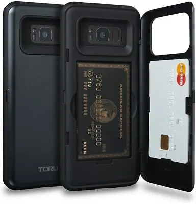 $49.49 • Buy CASE For Samsung Galaxy S8 + Plus Wallet With Hidden Card Holder + ID Card Slot