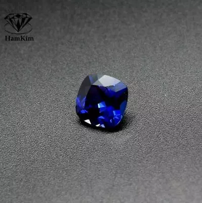 Unheated ROYAL Blue SAPPHIRE Loose Gemstone LAB-CREATED CUSHION CUT AAAAA+ LOOSE • $19.27