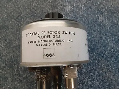 6 Way Coaxial Selector Switch Model 335 Waters - With Knight Power Meter • $70