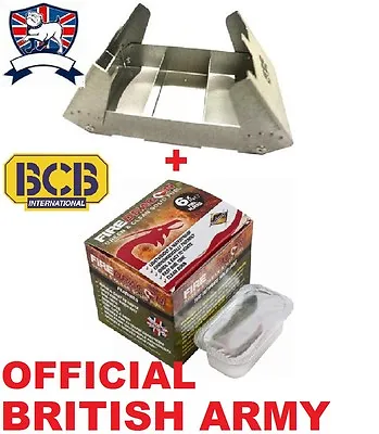 British Army Bcb Firedragon Folding Cooker Stove + Box Gel Fuel - Multi Hexi • £7.75