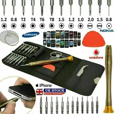 16 In 1 Mobile Phone Repair Tool Kit Screwdriver Set IPhone IPod IPad Samsung UK • £4.73