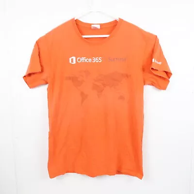 $19.48 • Buy Microsoft Office 365 World Tour T-Shirt Size L Orange Official Crew Neck Tee