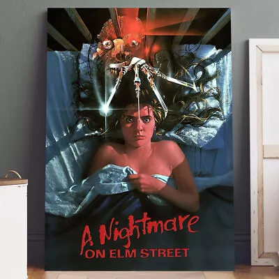 Canvas Print: A Nightmare On Elm Street Movie Poster Wall Art • $19.95