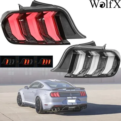 For 2015-2023 Ford Mustang Clear LED Sequential Signal Tail Lights EURO STYLE • $369.99