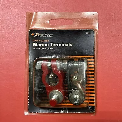 Marine Battery Terminal Kit - Red & Black Top Post (Deka 00148) • $9.99