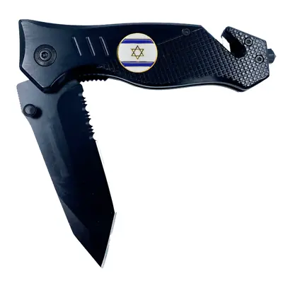 Israeli Defense Forces IDF Israel Flag 3-in-1 Military Tactical Rescue Knife Too • $25.99