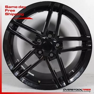 18 X 10.5 Replica Chevrolet Corvette C6 Z06 56mm 5x120.65 Black Rim • $165