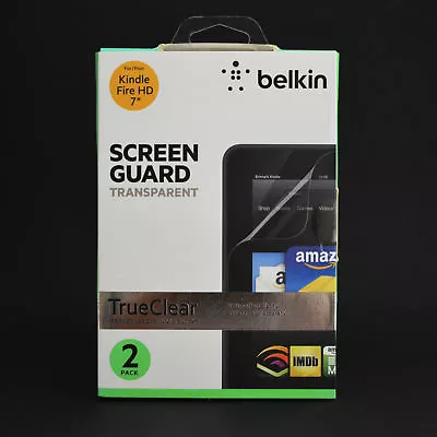 Belkin Screen Guard For Kindle Fire HD 8.9  Transparent TrueClear 2 Pack NEW! • $9.49