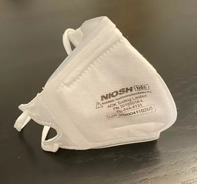 N95 NIOSH Approved Disposable Foldable Mask Adjustable Straps Silicone Seal 10ct • $7.50