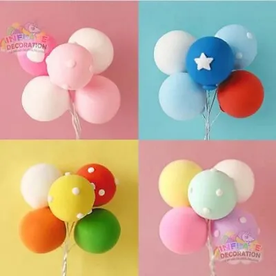 CONFETTI Balloon Cake Topper GARLAND Birthday PARTY Decoration Pastel Rainbow • £2.99