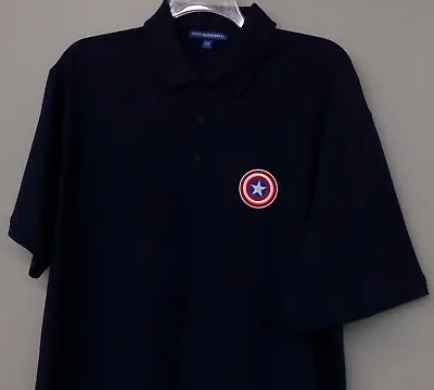 Captain America Marvel Comics Mens Collectible Polo XS-6XL LT-4XLT  New • $27.19