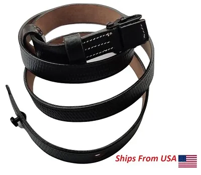 German WWII MP SMG Black Leather Sling- MP Collectibles • $18.59