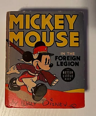 Disney's Mickey Mouse In The Foreign Legion. Big/Better Little Book #1428 Fine- • $45
